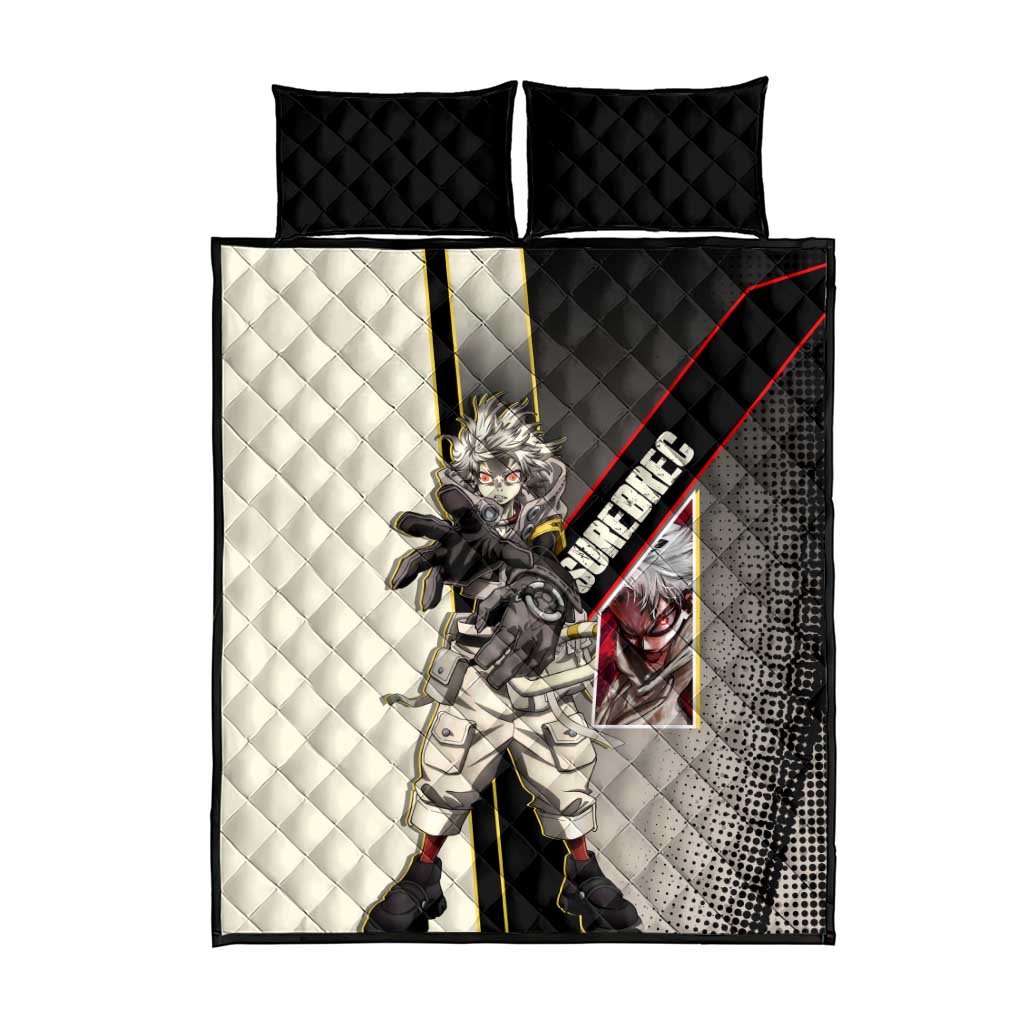 Rudo Surebrec Quilt Bed Set Grunge Manga Illustration Style