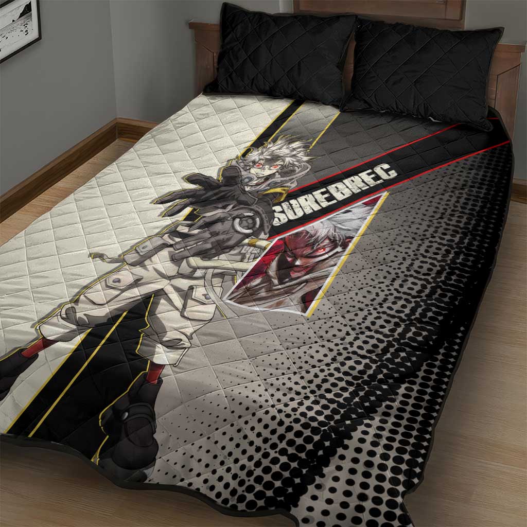Rudo Surebrec Quilt Bed Set Grunge Manga Illustration Style