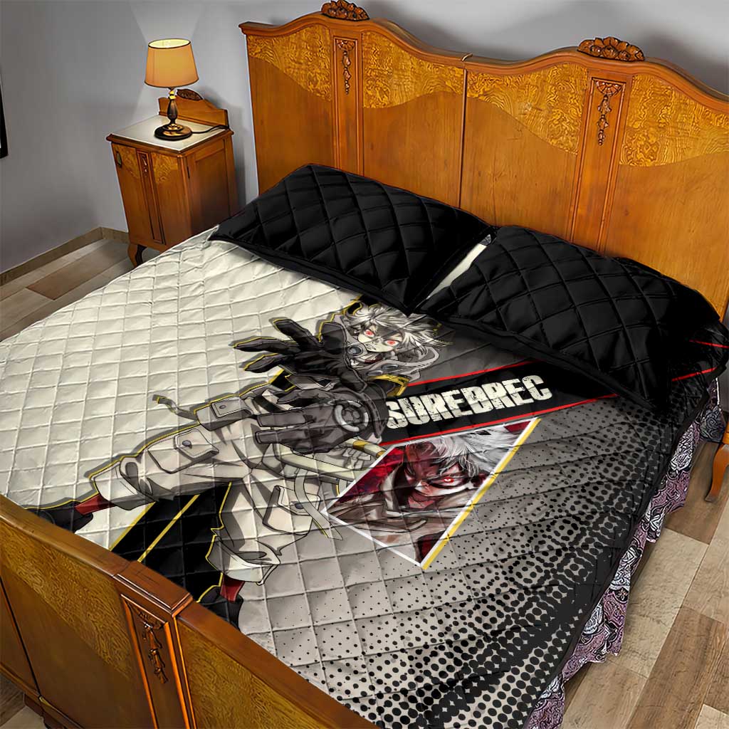 Rudo Surebrec Quilt Bed Set Grunge Manga Illustration Style