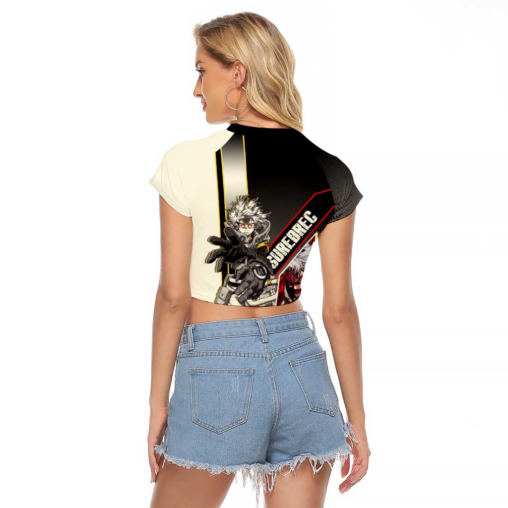 Rudo Surebrec Raglan Cropped T Shirt Grunge Manga Illustration Style
