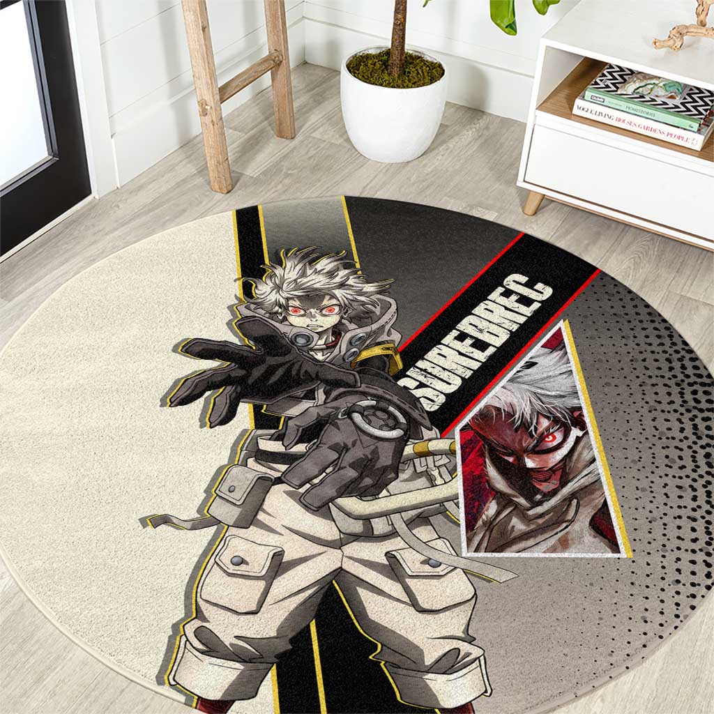 Rudo Surebrec Round Carpet Grunge Manga Illustration Style
