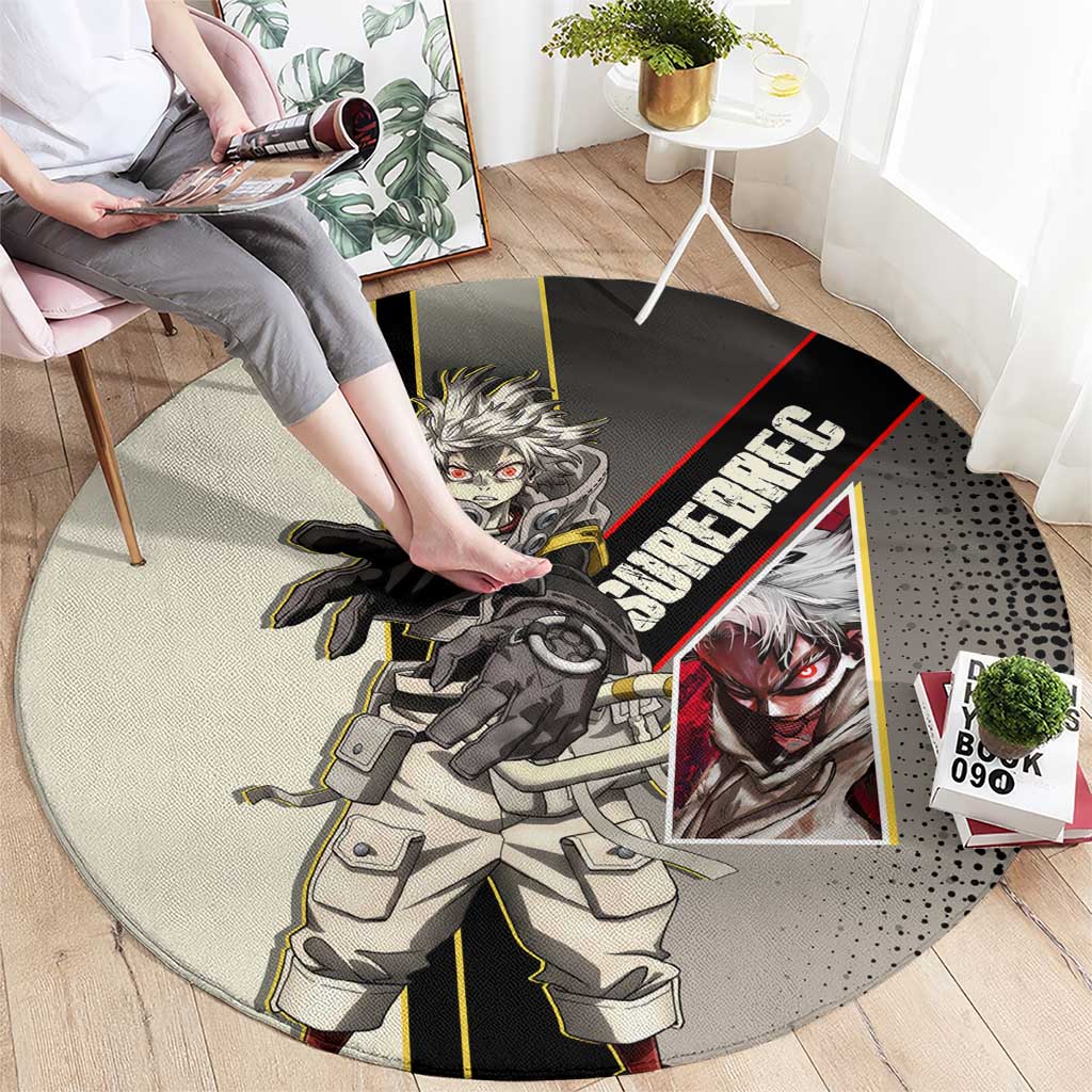 Rudo Surebrec Round Carpet Grunge Manga Illustration Style