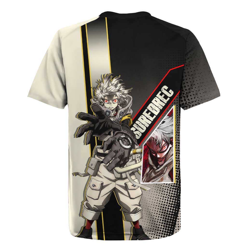 Rudo Surebrec Rugby Jersey Grunge Manga Illustration Style