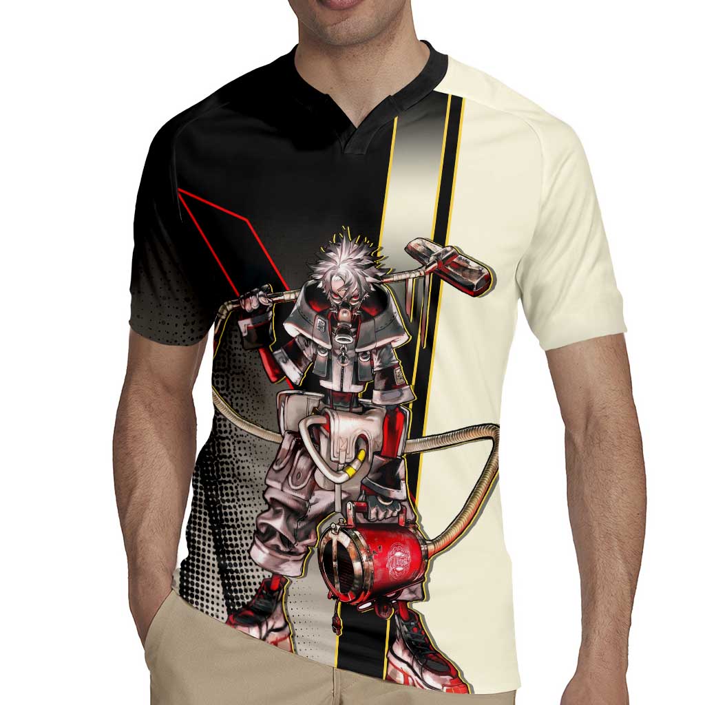 Rudo Surebrec Rugby Jersey Grunge Manga Illustration Style