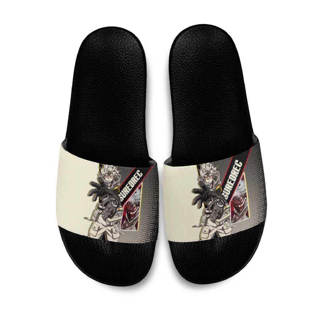 Rudo Surebrec Slide Sandals Grunge Manga Illustration Style