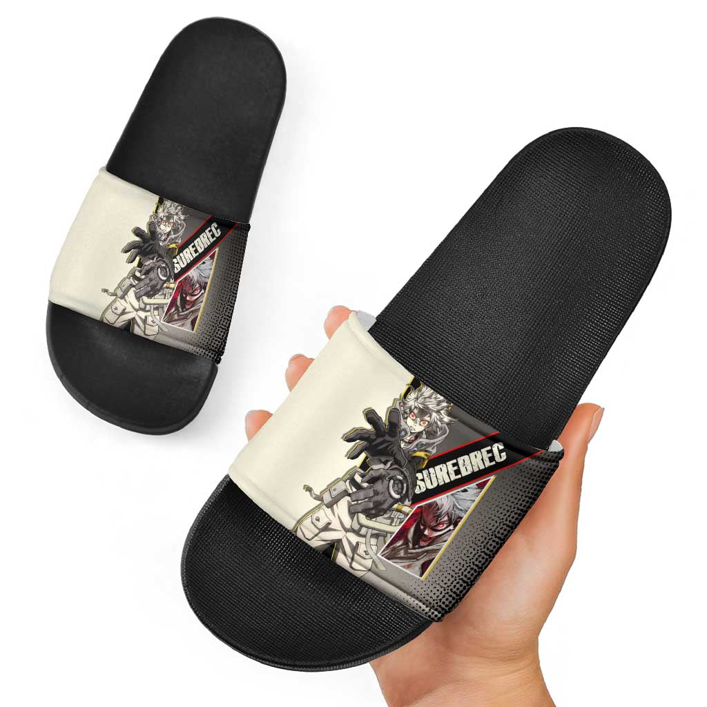 Rudo Surebrec Slide Sandals Grunge Manga Illustration Style