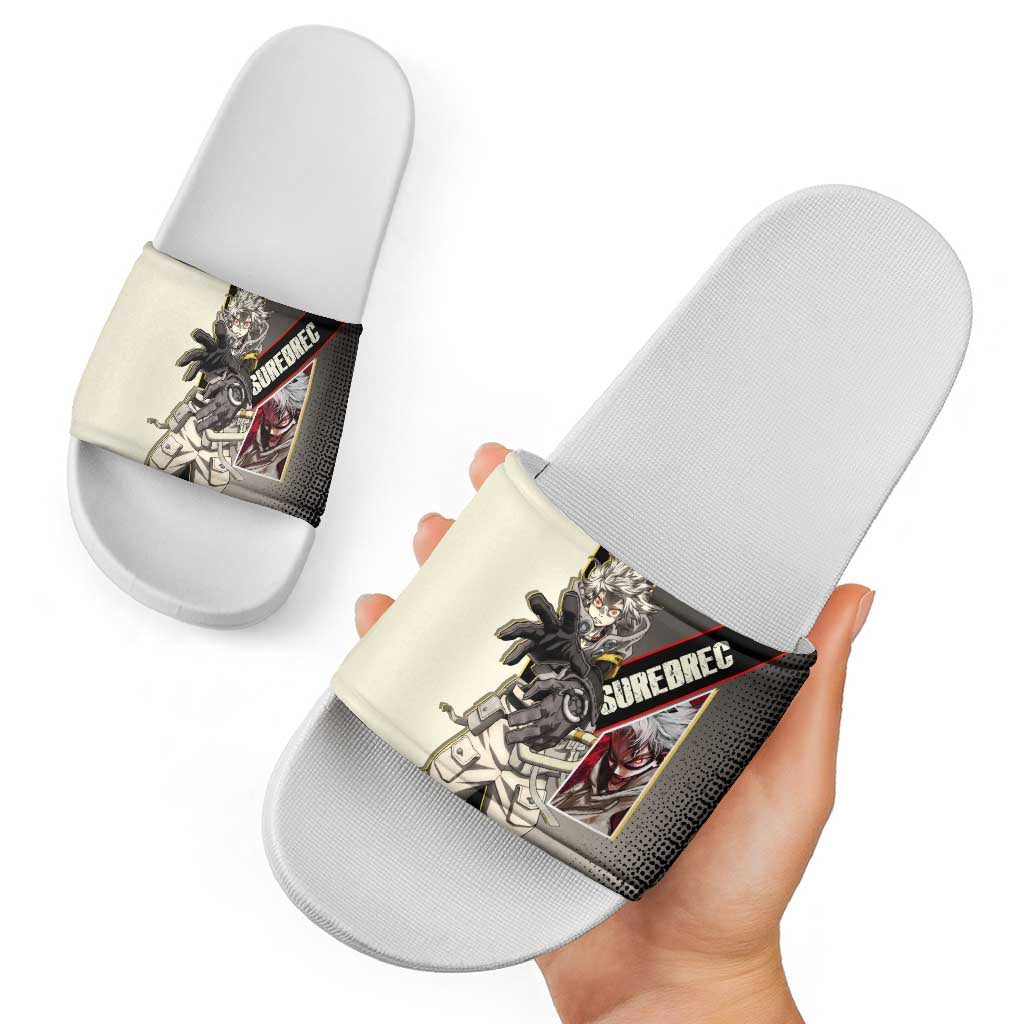 Rudo Surebrec Slide Sandals Grunge Manga Illustration Style