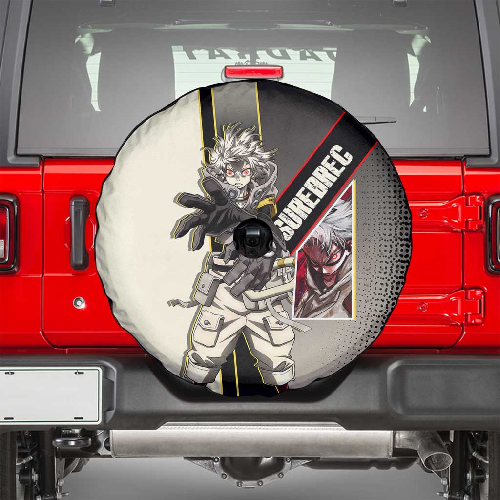 Rudo Surebrec Spare Tire Cover Grunge Manga Illustration Style