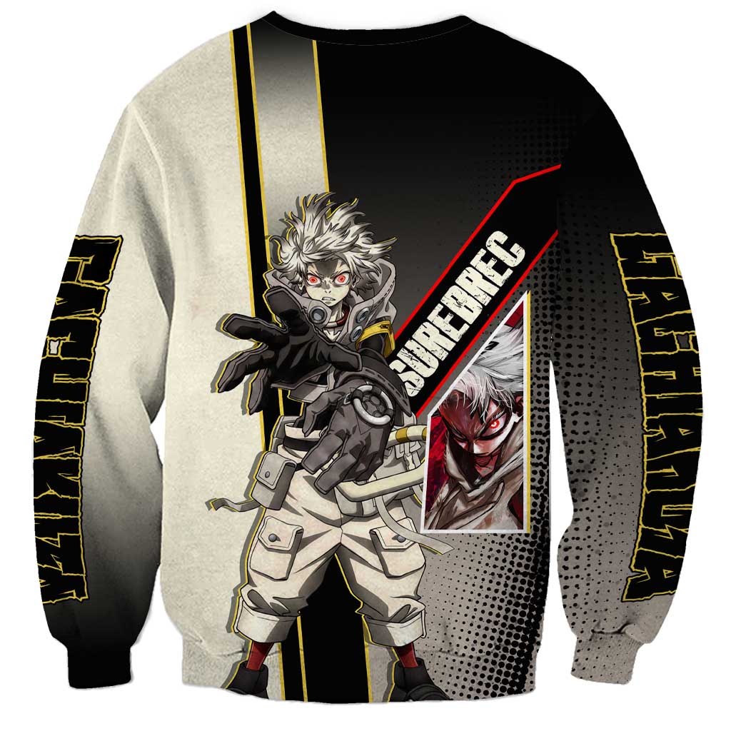 Rudo Surebrec Sweatshirt Grunge Manga Illustration Style