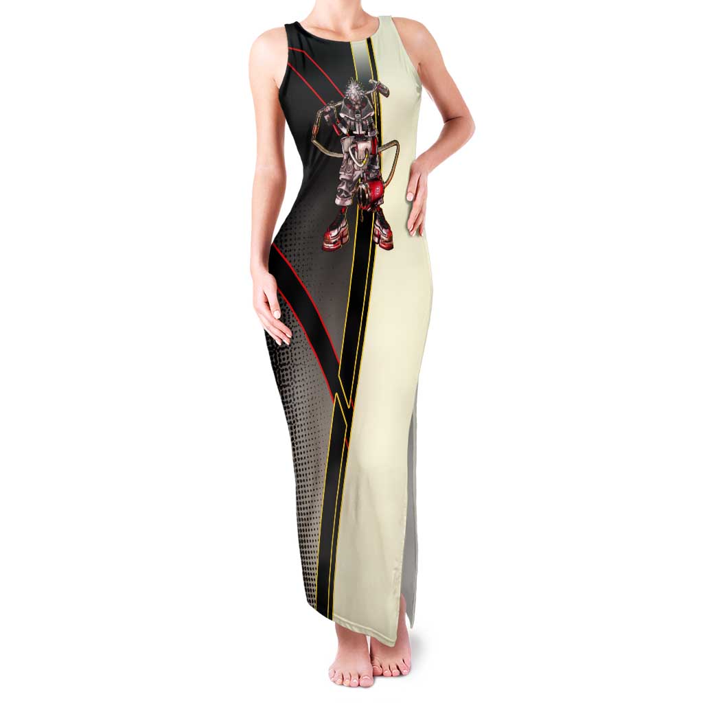 Rudo Surebrec Tank Maxi Dress Grunge Manga Illustration Style