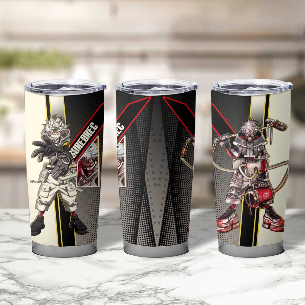 Rudo Surebrec Tumbler Cup Grunge Manga Illustration Style