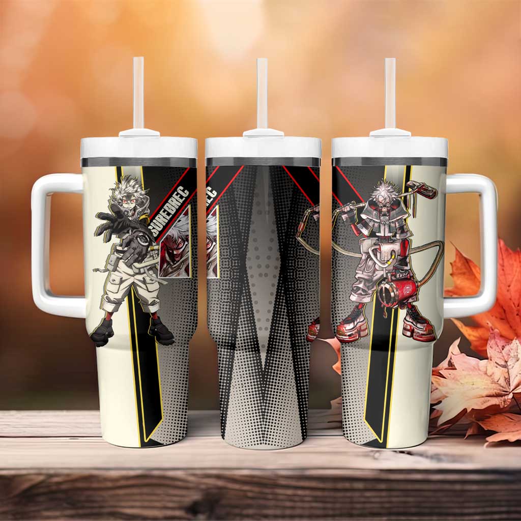Rudo Surebrec Tumbler With Handle Grunge Manga Illustration Style