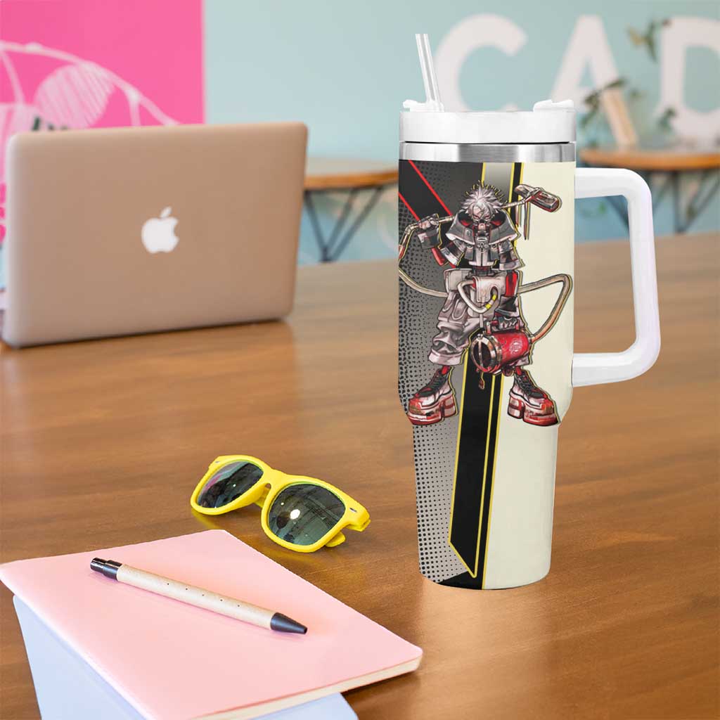Rudo Surebrec Tumbler With Handle Grunge Manga Illustration Style