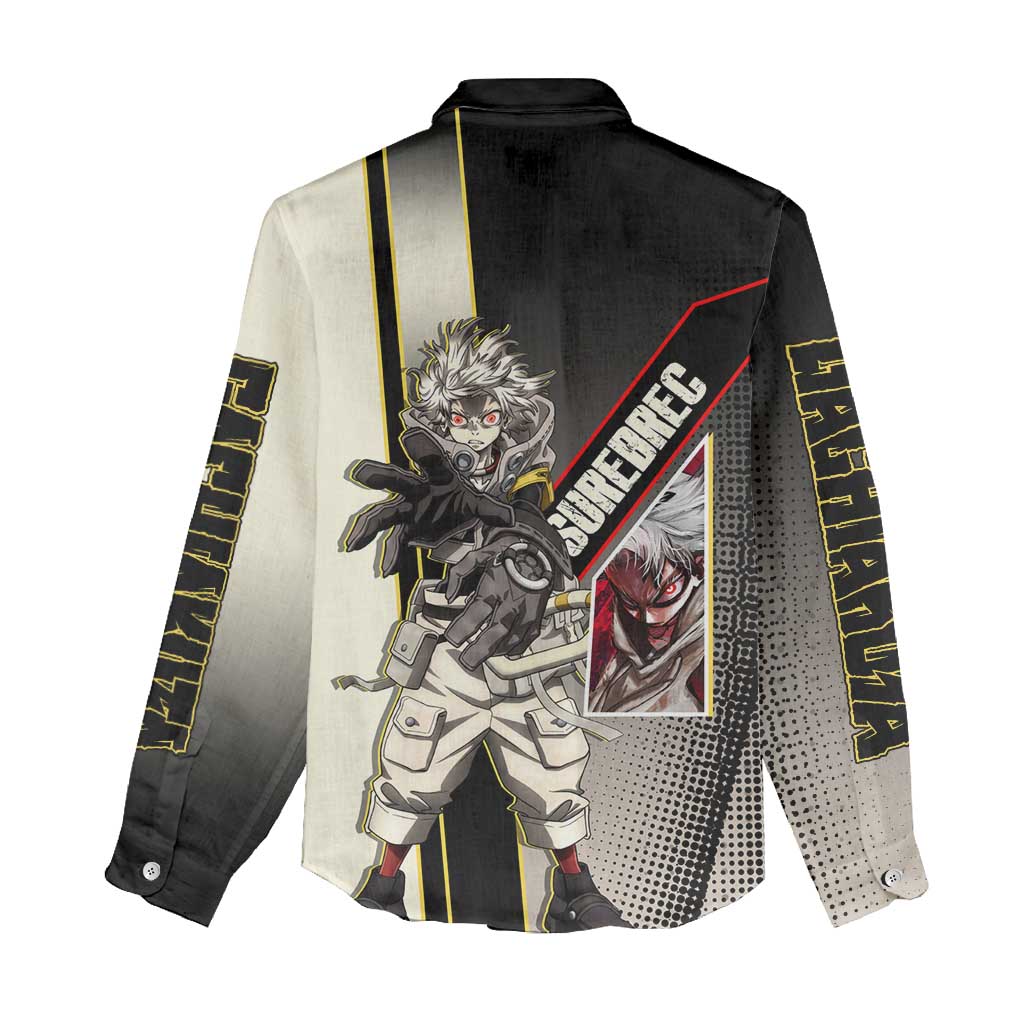 Rudo Surebrec Women Casual Shirt Grunge Manga Illustration Style