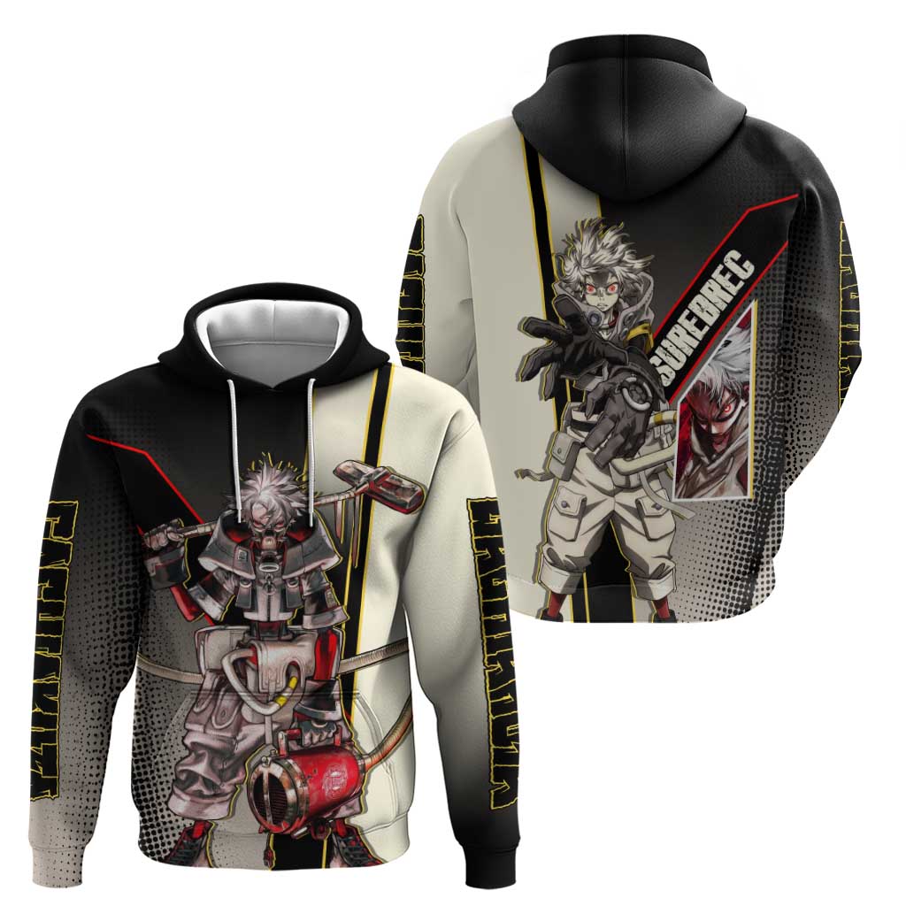 Rudo Surebrec Zip Hoodie Grunge Manga Illustration Style