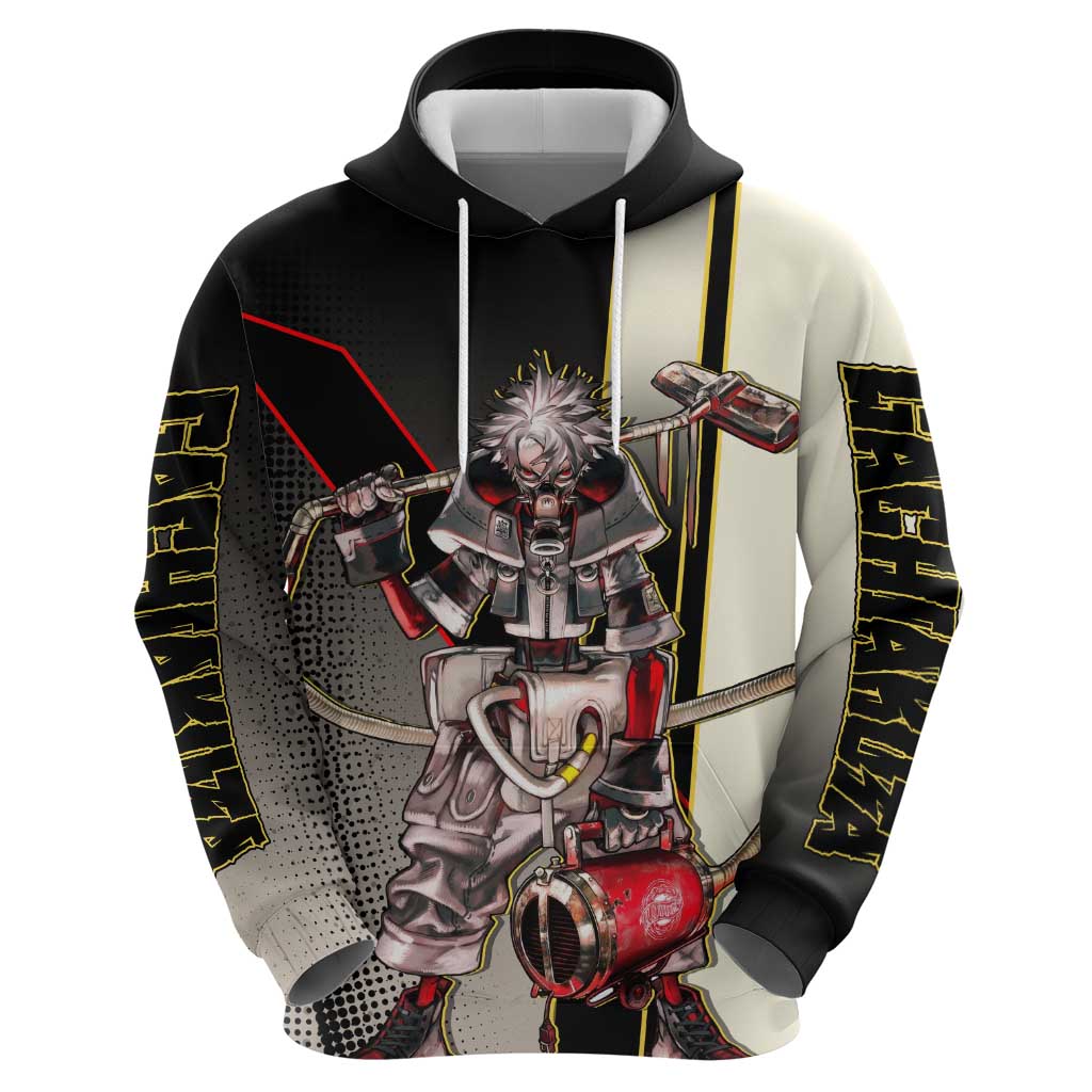 Rudo Surebrec Zip Hoodie Grunge Manga Illustration Style