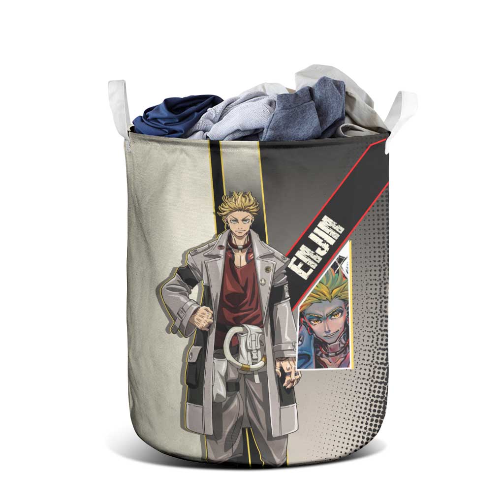 Enjin Crimson Strategist Laundry Basket Grunge Manga Illustration Style