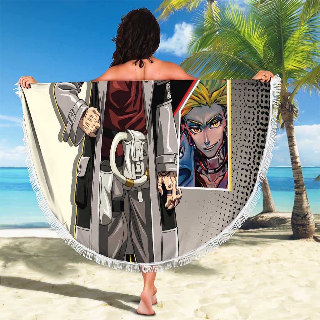 Enjin Crimson Strategist Beach Blanket Grunge Manga Illustration Style