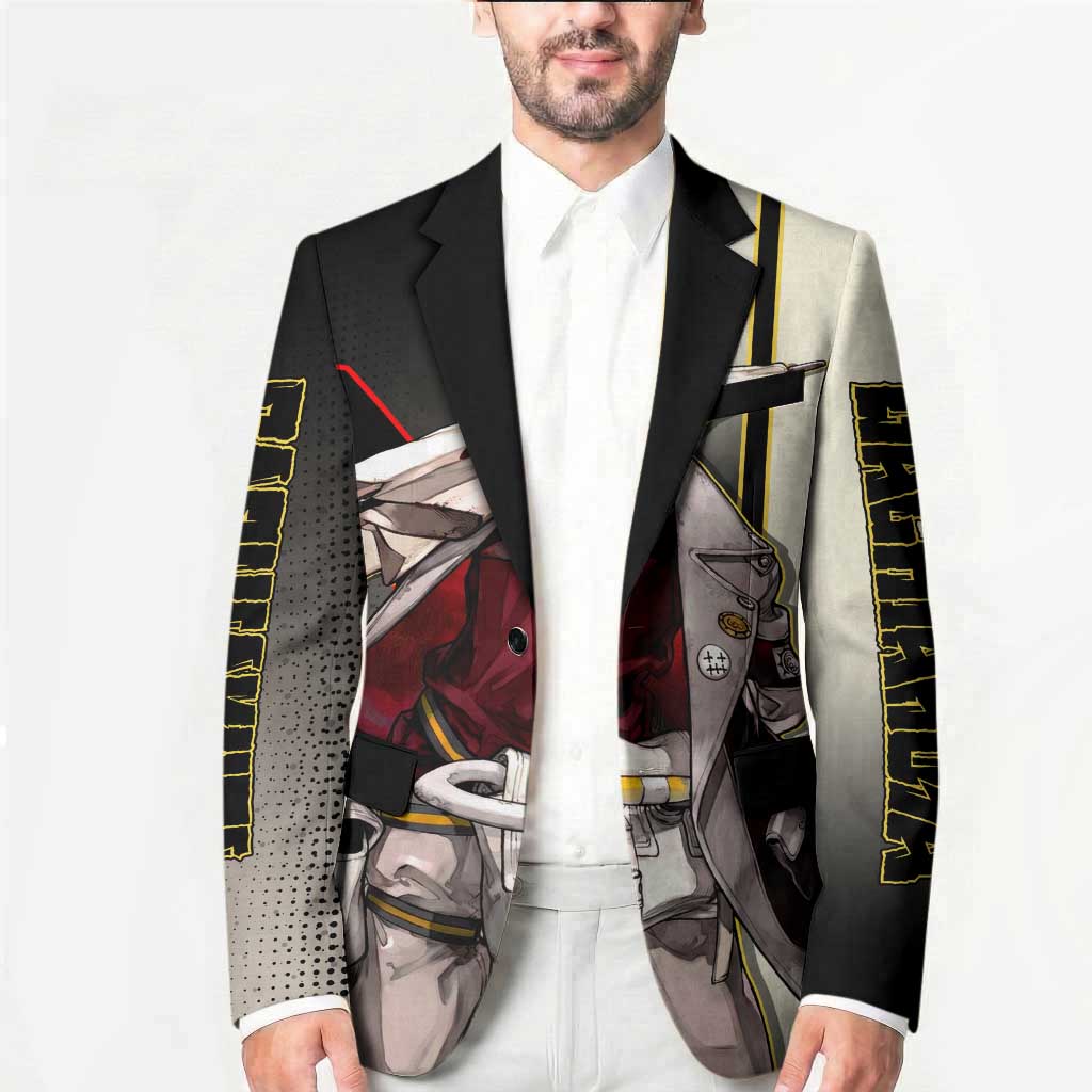Enjin Crimson Strategist Blazer Grunge Manga Illustration Style