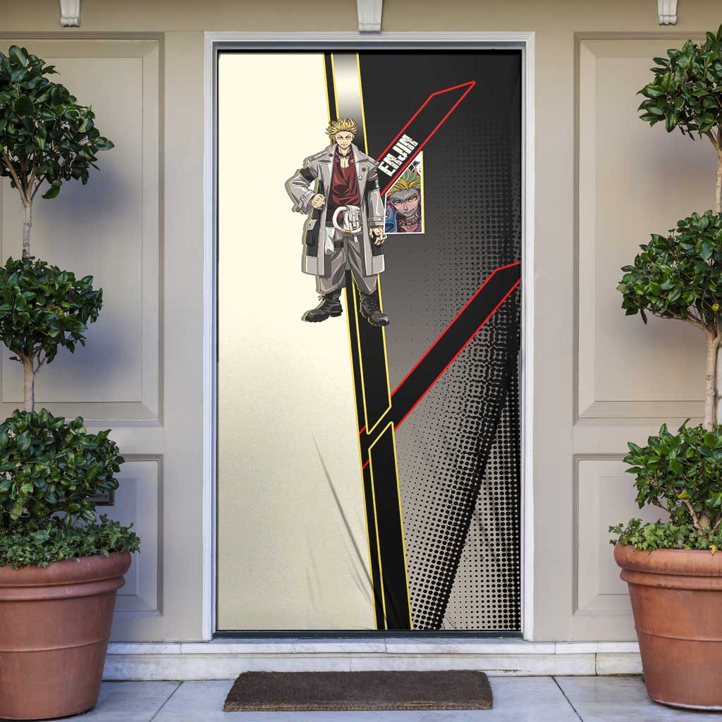 Enjin Crimson Strategist Door Cover Grunge Manga Illustration Style