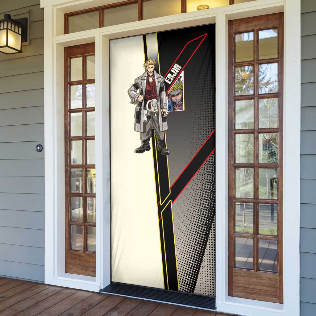 Enjin Crimson Strategist Door Cover Grunge Manga Illustration Style