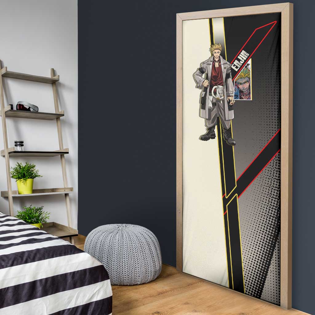 Enjin Crimson Strategist Door Cover Grunge Manga Illustration Style