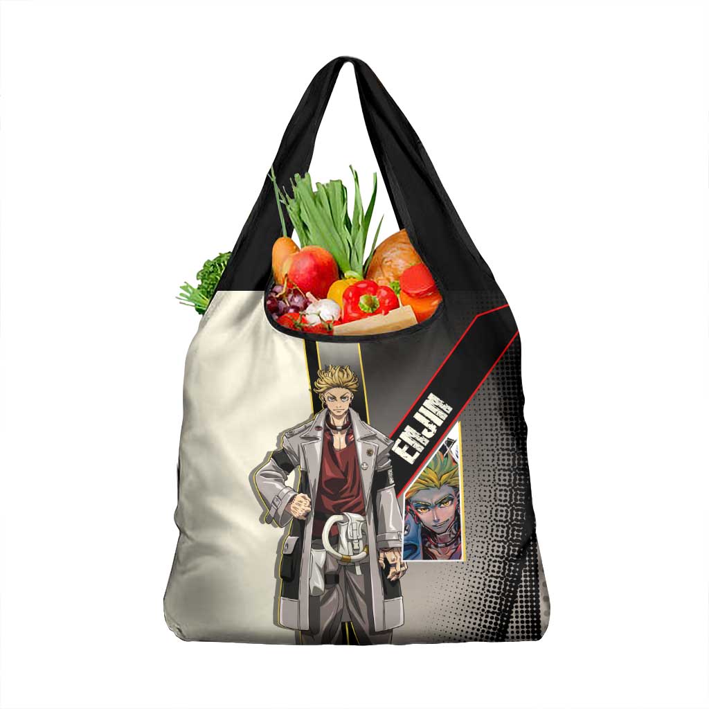 Enjin Crimson Strategist Grocery Bag Grunge Manga Illustration Style