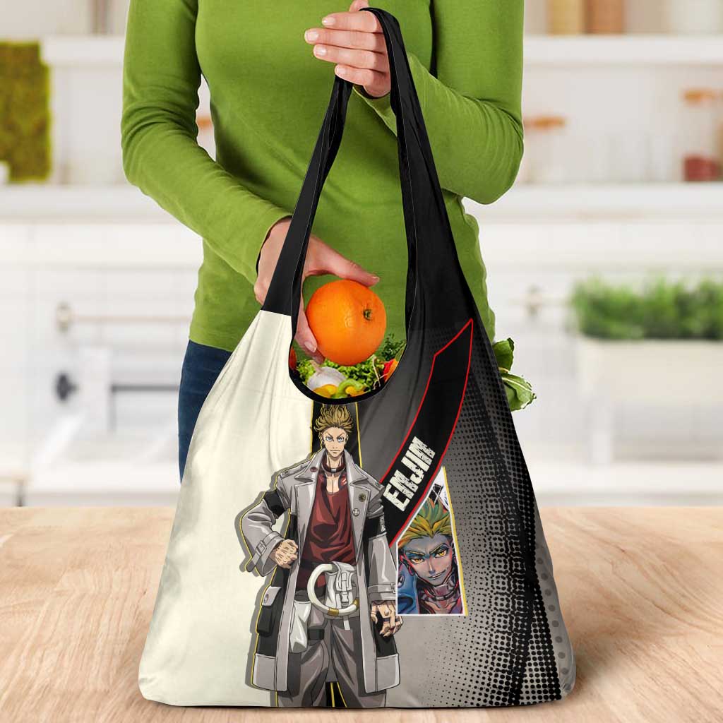 Enjin Crimson Strategist Grocery Bag Grunge Manga Illustration Style