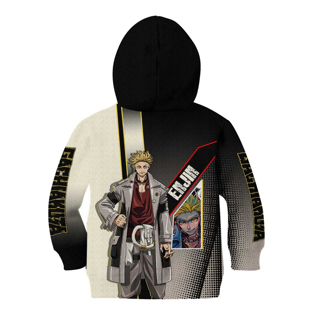 Enjin Crimson Strategist Kid Hoodie Grunge Manga Illustration Style