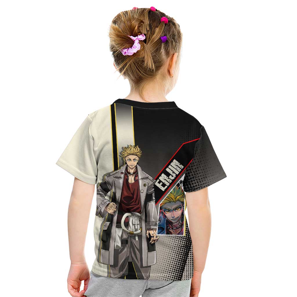 Enjin Crimson Strategist Kid T Shirt Grunge Manga Illustration Style