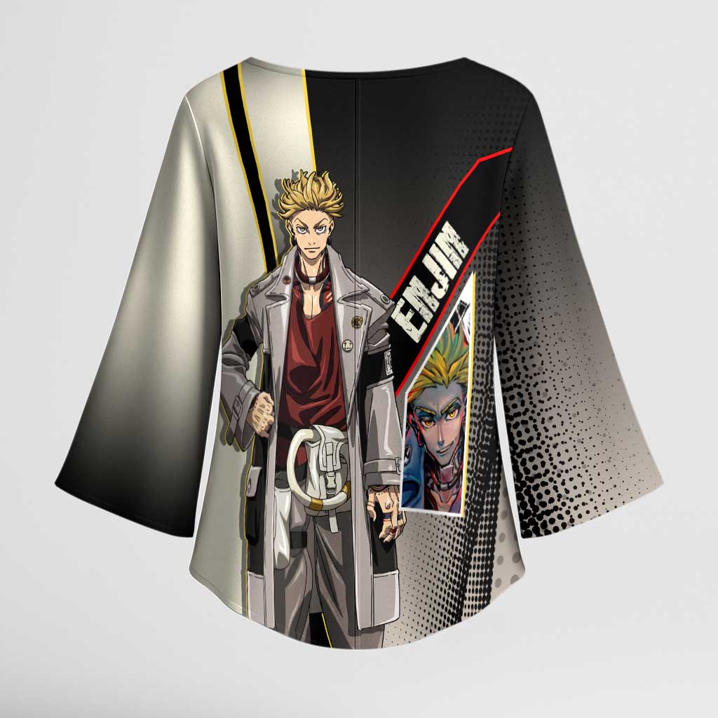Enjin Crimson Strategist Kimono Sleeve Blouse Grunge Manga Illustration Style