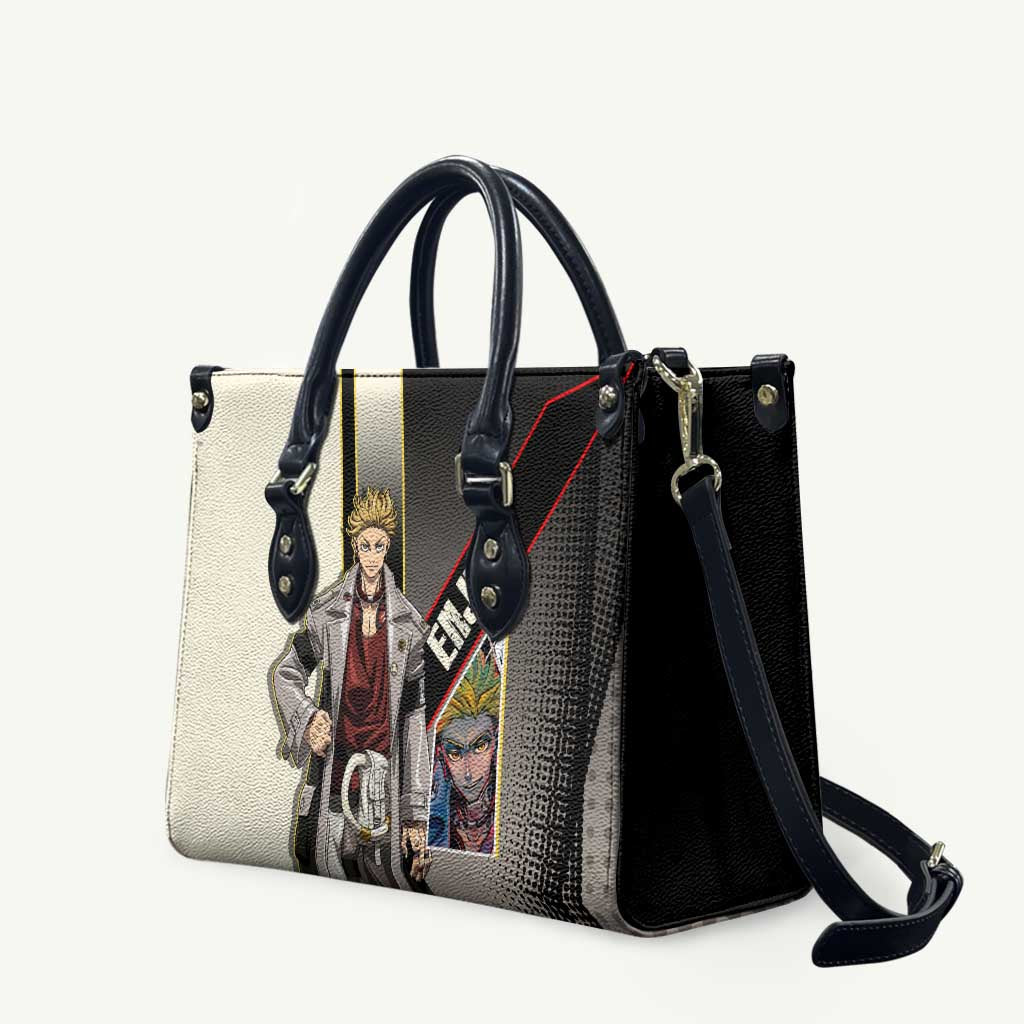 Enjin Crimson Strategist Leather Bag Grunge Manga Illustration Style