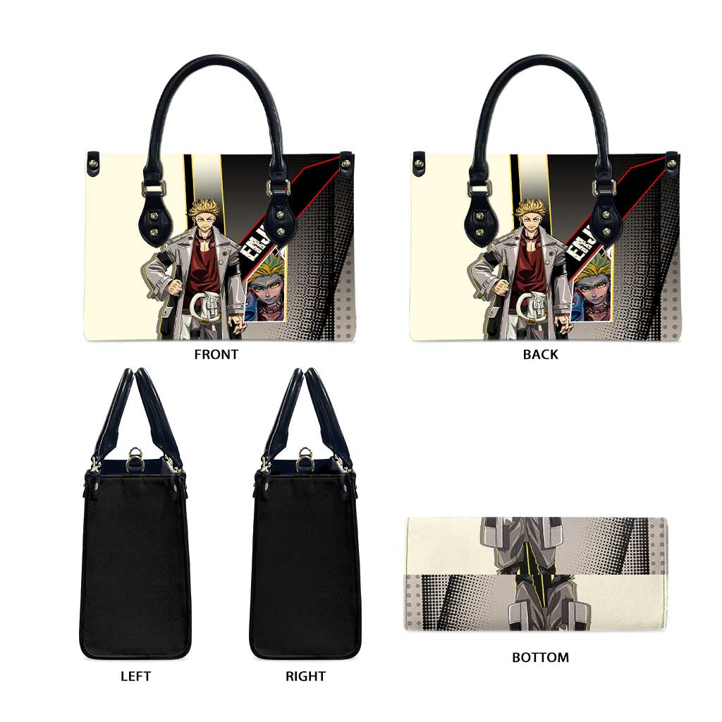 Enjin Crimson Strategist Leather Bag Grunge Manga Illustration Style