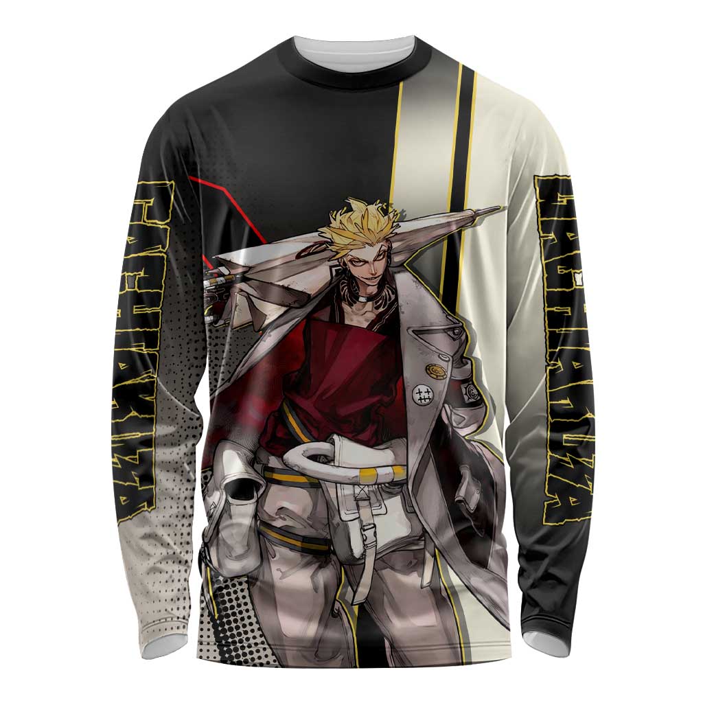 Enjin Crimson Strategist Long Sleeve Shirt Grunge Manga Illustration Style