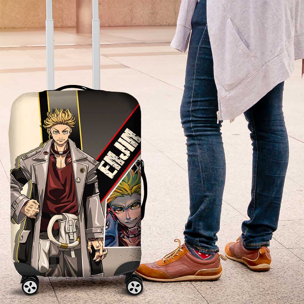 Enjin Crimson Strategist Luggage Cover Grunge Manga Illustration Style