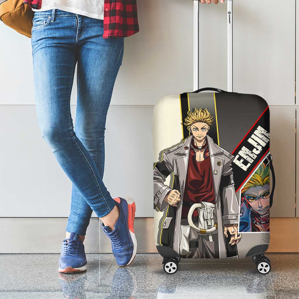 Enjin Crimson Strategist Luggage Cover Grunge Manga Illustration Style