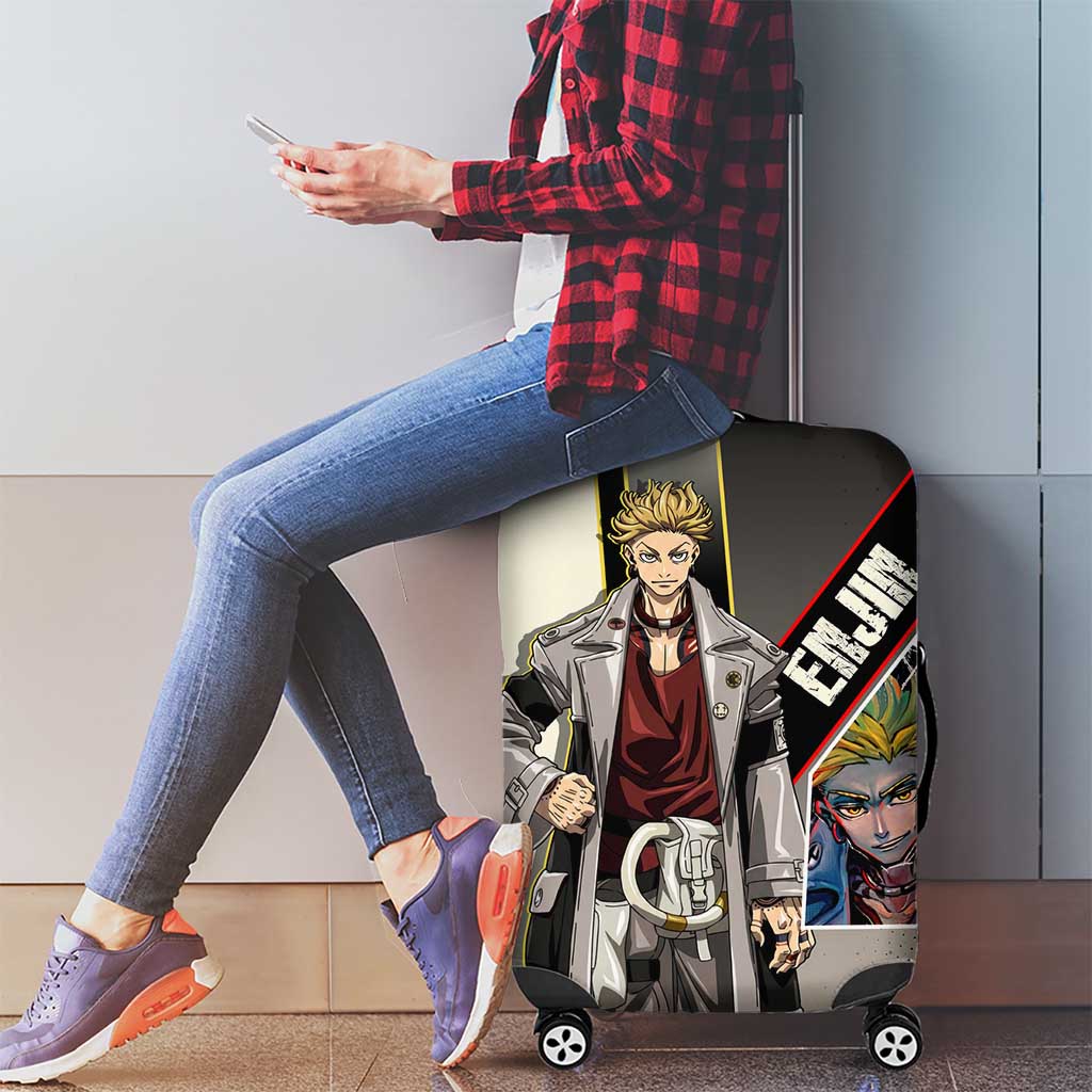 Enjin Crimson Strategist Luggage Cover Grunge Manga Illustration Style