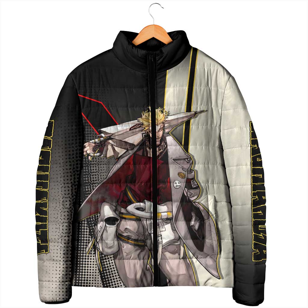 Enjin Crimson Strategist Padded Jacket Grunge Manga Illustration Style
