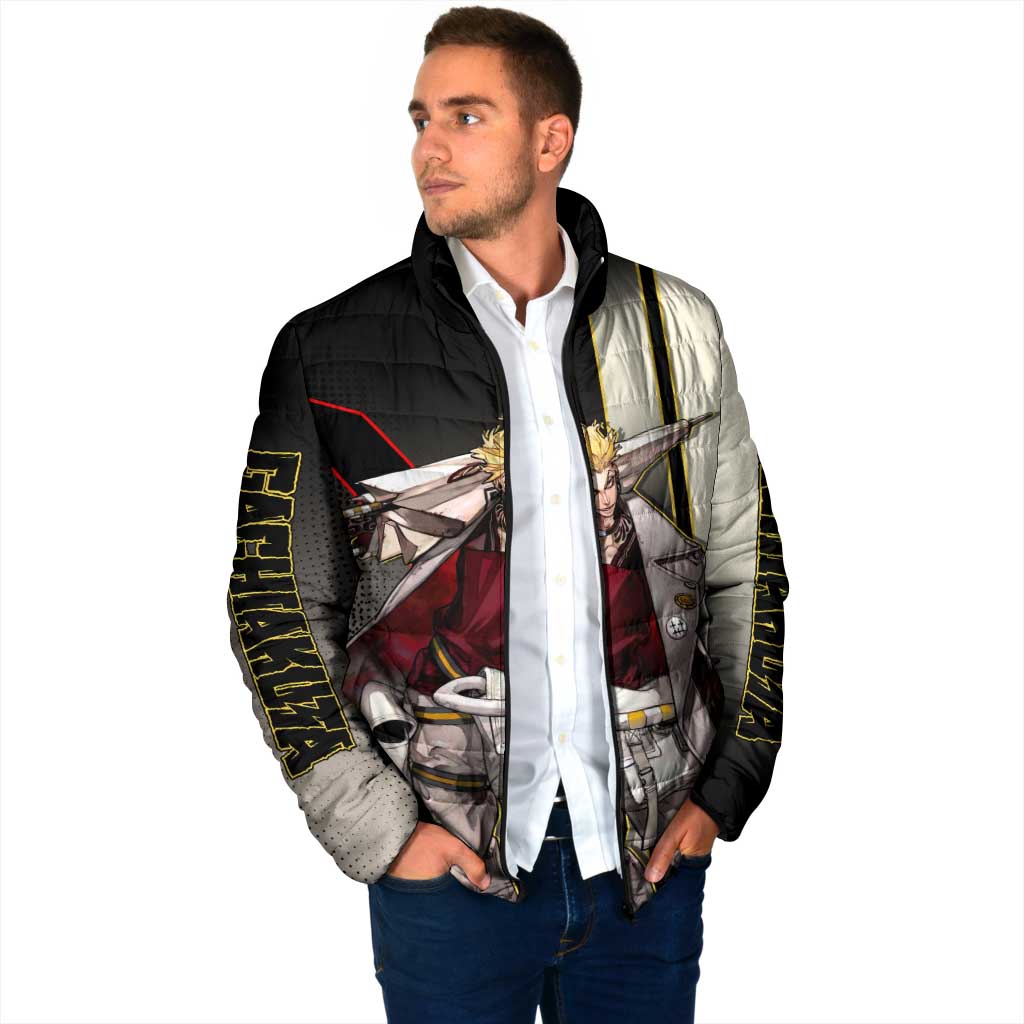 Enjin Crimson Strategist Padded Jacket Grunge Manga Illustration Style