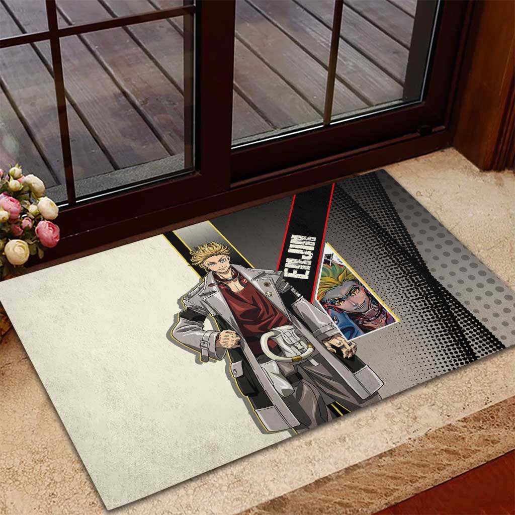 Enjin Crimson Strategist Rubber Doormat Grunge Manga Illustration Style