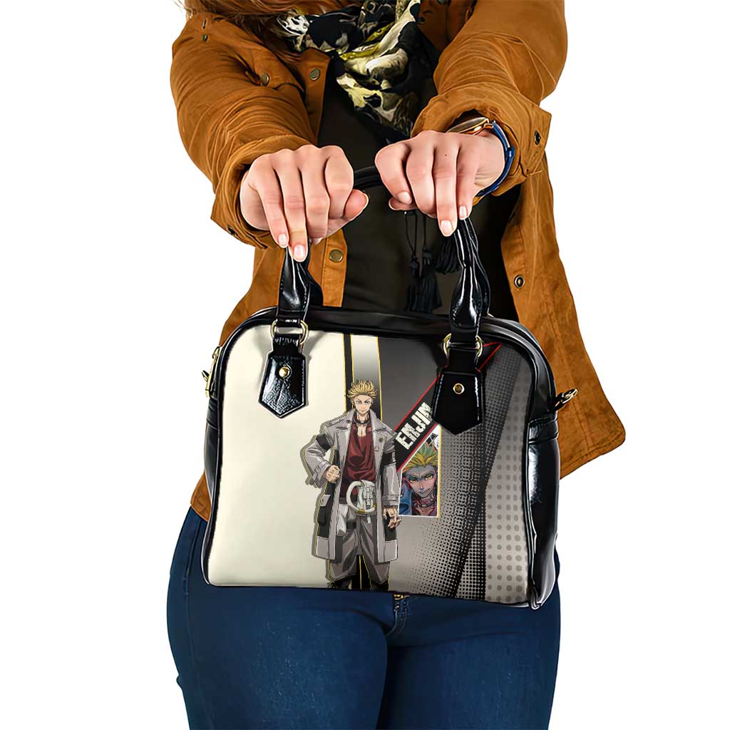 Enjin Crimson Strategist Shoulder Handbag Grunge Manga Illustration Style
