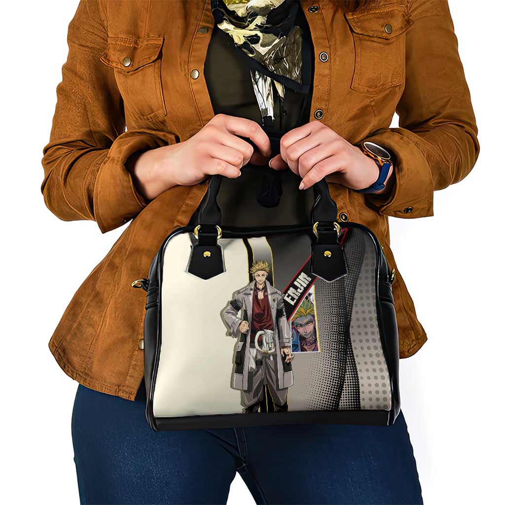 Enjin Crimson Strategist Shoulder Handbag Grunge Manga Illustration Style