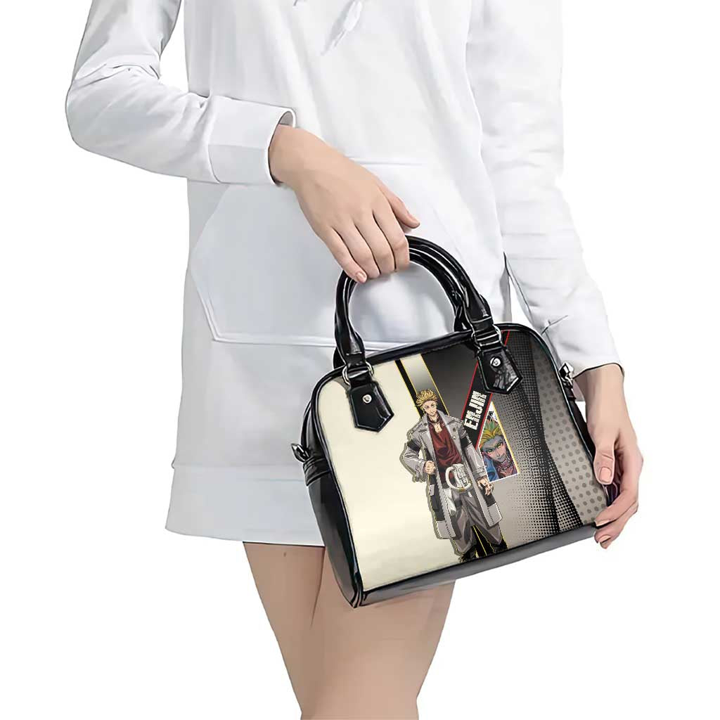 Enjin Crimson Strategist Shoulder Handbag Grunge Manga Illustration Style