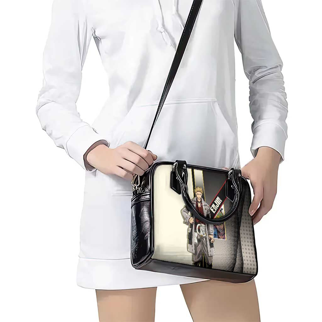 Enjin Crimson Strategist Shoulder Handbag Grunge Manga Illustration Style