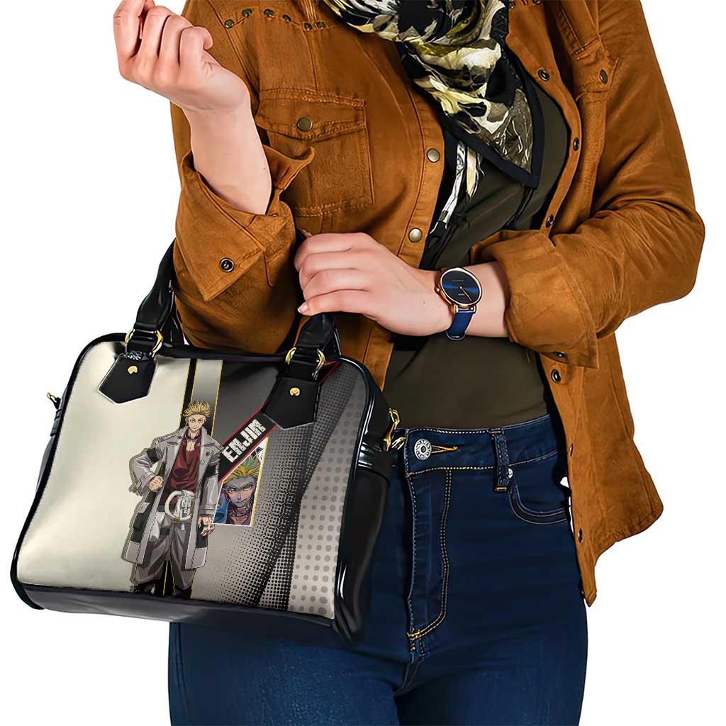 Enjin Crimson Strategist Shoulder Handbag Grunge Manga Illustration Style