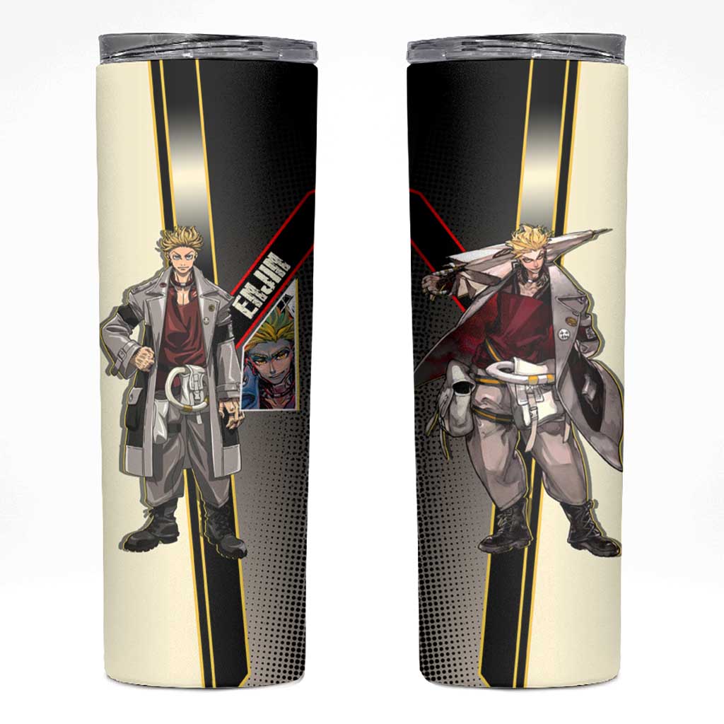Enjin Crimson Strategist Skinny Tumbler Grunge Manga Illustration Style