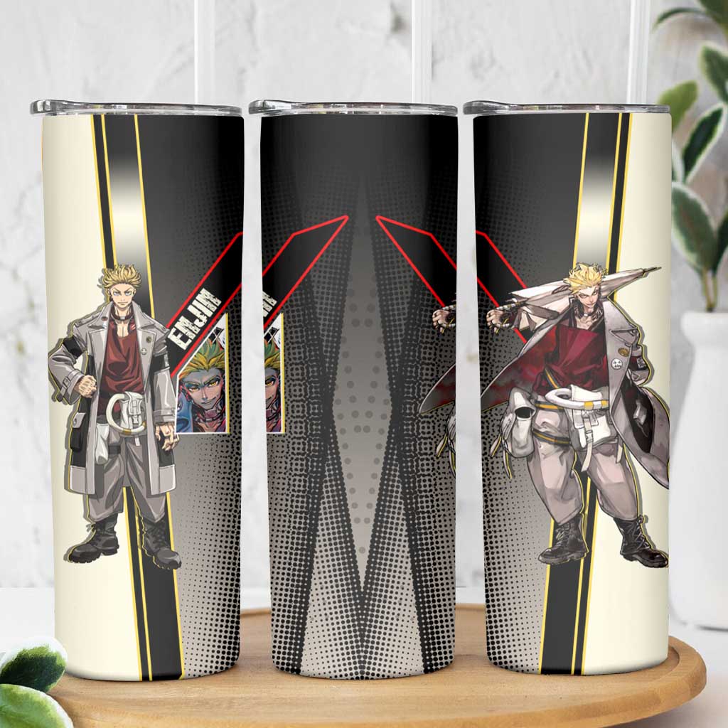 Enjin Crimson Strategist Skinny Tumbler Grunge Manga Illustration Style