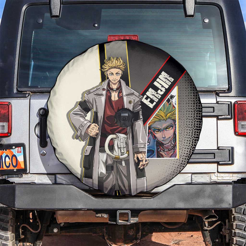 Enjin Crimson Strategist Spare Tire Cover Grunge Manga Illustration Style