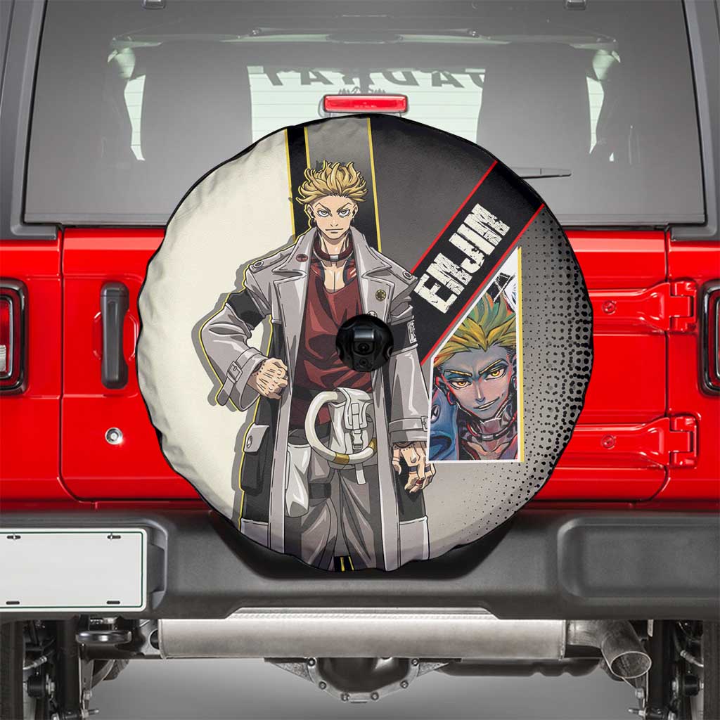 Enjin Crimson Strategist Spare Tire Cover Grunge Manga Illustration Style