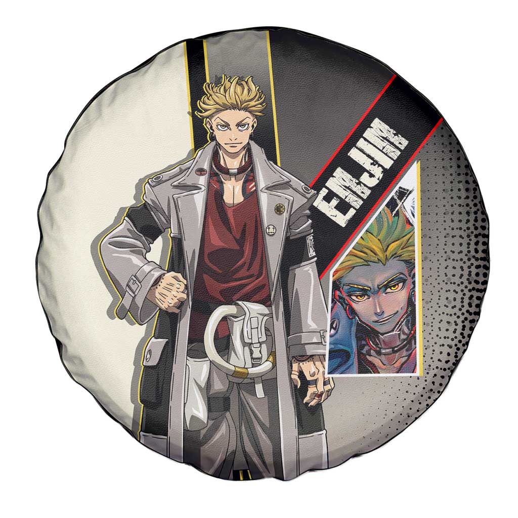 Enjin Crimson Strategist Spare Tire Cover Grunge Manga Illustration Style